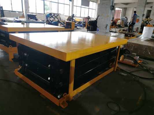 Complete Certificate 1000-4000kg Electric Scissor Lift Tables Hydraulic Electric Fixed Scissor Lifting Table