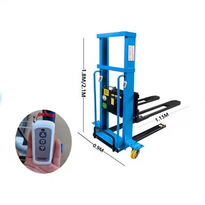 500kg 1000kg Self Loading Portable Forklift 1600mm Height Mini Small Hand Manual Semi Electric Self Load Lifting Stacker