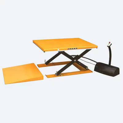 Factory Professional Electric Pallet Lifter 1500kg Capacity Ultra Low Profile Scissor Lifting Table Platform