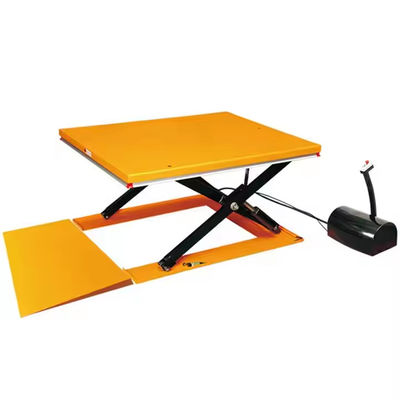 Factory Professional Electric Pallet Lifter 1500kg Capacity Ultra Low Profile Scissor Lifting Table Platform