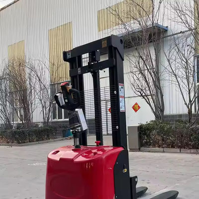 1.5 Ton 2T Pallet Stacker Adjustable Lifting Forks Standing Type Forklift Electric Hydraulic Pallet Stacker