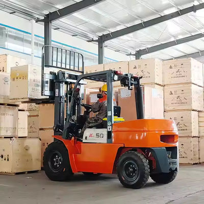 Factory CE Certification 5000kg Capacity Diesel Forklift 5Ton Forklifts Isuzu Engine In Stock