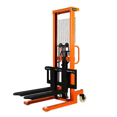 China Hand Hydraulic Pallet Forklifts 1000kg Capacity Manual Hydraulic Pallet Stackers