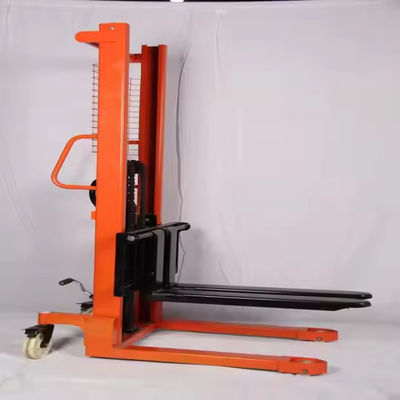 China Hand Hydraulic Pallet Forklifts 1000kg Capacity Manual Hydraulic Pallet Stackers