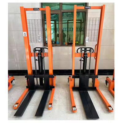 1000kg Manual Hydraulic Forklift 1 Ton Lifting Height 3m Manual Hand Hydraulic Pallet Stacker