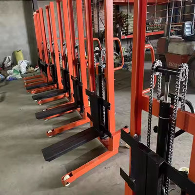 1000kg Manual Hydraulic Forklift 1 Ton Lifting Height 3m Manual Hand Hydraulic Pallet Stacker