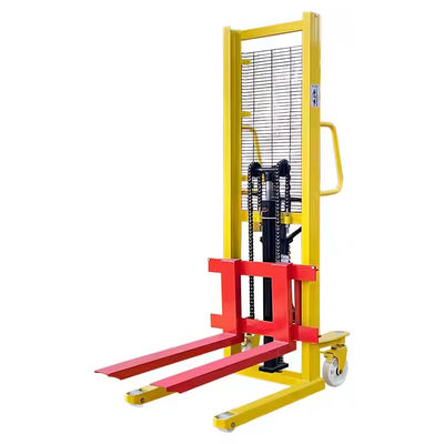 1.5T High Quality C-STEEL Manual hydraulic Stacker Hand Pallet Stacker 1.6m Fork Lift