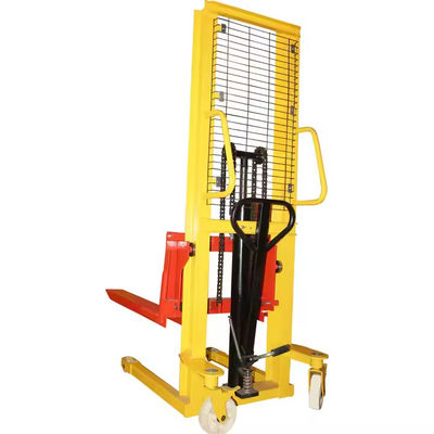 1.5T High Quality C-STEEL Manual hydraulic Stacker Hand Pallet Stacker 1.6m Fork Lift