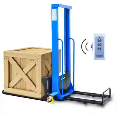Hydraulic Small Hand Remote Control Forklift Semi Electric Portable 500 kg 1000kg Hand Pushed Forklift