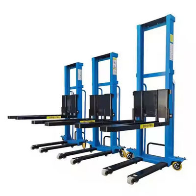 Hydraulic Small Hand Remote Control Forklift Semi Electric Portable 500 kg 1000kg Hand Pushed Forklift