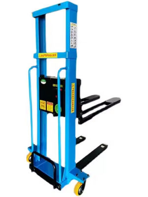 New Condition Forklift Installation 1000kg & 1300mm Semi-Electric Manual Truck Pallet Stacker Portable Forklift