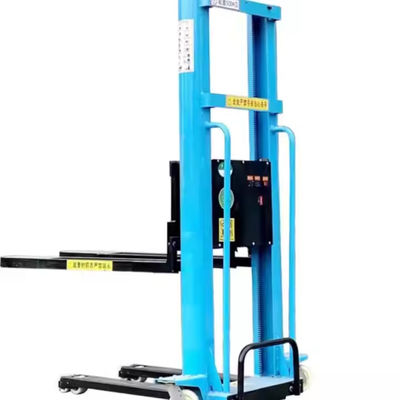 New Condition Forklift Installation 1000kg & 1300mm Semi-Electric Manual Truck Pallet Stacker Portable Forklift