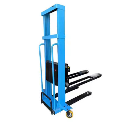 New Condition Forklift Installation 1000kg & 1300mm Semi-Electric Manual Truck Pallet Stacker Portable Forklift