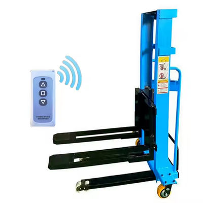 New Condition Forklift Installation 1000kg & 1300mm Semi-Electric Manual Truck Pallet Stacker Portable Forklift