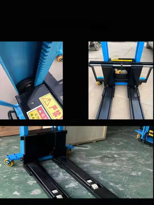 New Condition Forklift Installation 1000kg & 1300mm Semi-Electric Manual Truck Pallet Stacker Portable Forklift