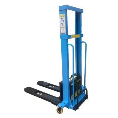 Cheap Price Self Loading Forklift Stacker With Remote Control 1000kg & 1600mm Portable Electric Pallet Stacker