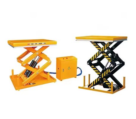 Hydraulic Fixed Scissor Cargo Lift Rotating Platform 1000kg 2000kg Vertical Electric Scissor Platform Lift Tables