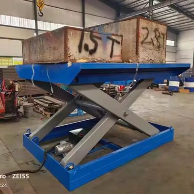 Hydraulic Fixed Scissor Cargo Lift Rotating Platform 1000kg 2000kg Vertical Electric Scissor Platform Lift Tables