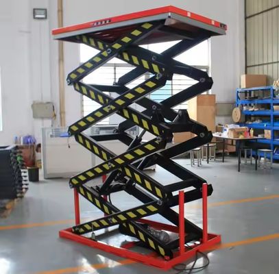 Hydraulic Fixed Scissor Cargo Lift Rotating Platform 1000kg 2000kg Vertical Electric Scissor Platform Lift Tables