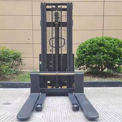 New Design Stacker 1.5T/1500Kg Walkie Semi Electric Pallet Stacker With Hydraulic Leveler Control Lifting