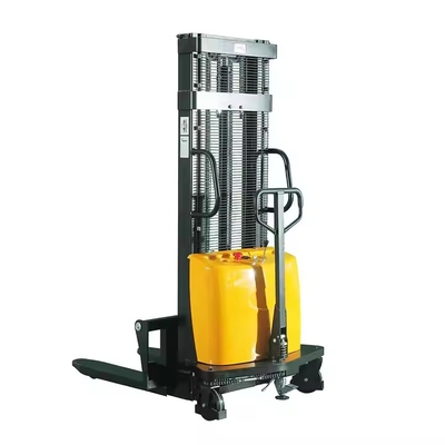 1000kg 1500kg 2000kg Semi Electric Pallet Truck Forklift Stacker New Condition For Retail Restaurant Industries Hydraulic Pump Core