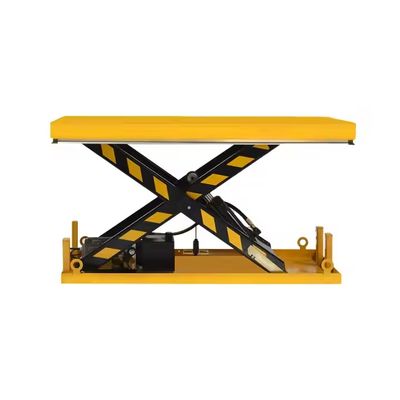 Electric Hydraulic Scissor Lift Platform Simple Steel Construction For Lifting Goods Fixed Electric Lifting Tables