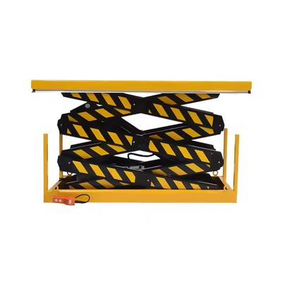 Electric Hydraulic Scissor Lift Platform Simple Steel Construction For Lifting Goods Fixed Electric Lifting Tables