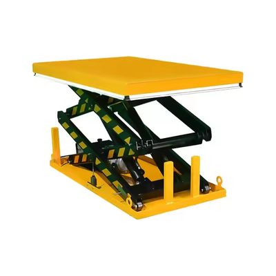 Electric Hydraulic Scissor Lift Platform Simple Steel Construction For Lifting Goods Fixed Electric Lifting Tables